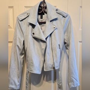 🔥🔥🔥SALE🔥🔥🔥NWT Forever 21 Faux Suede Baby Blue Jacket